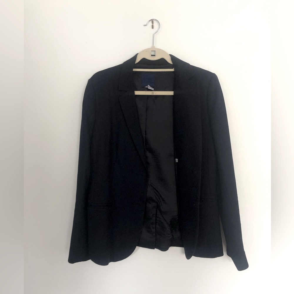 J Crew City Fit Navy Pant Suit Size 10 Suit Jacket and Size 8 pants